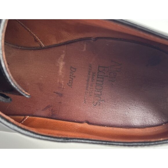 Allen Edmonds Delray Men’s Oxford Split-Tow Black Leather Dress Shoes Size 9.5D main image 8
